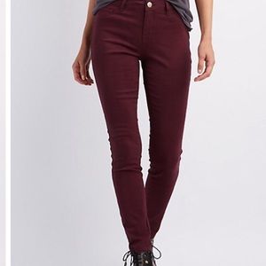 Refuge Maroon Skinny Jeans